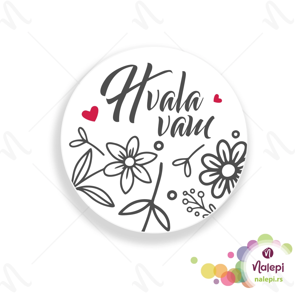 Hvala 1 Nalepnica Hvala 1 - Slika 1