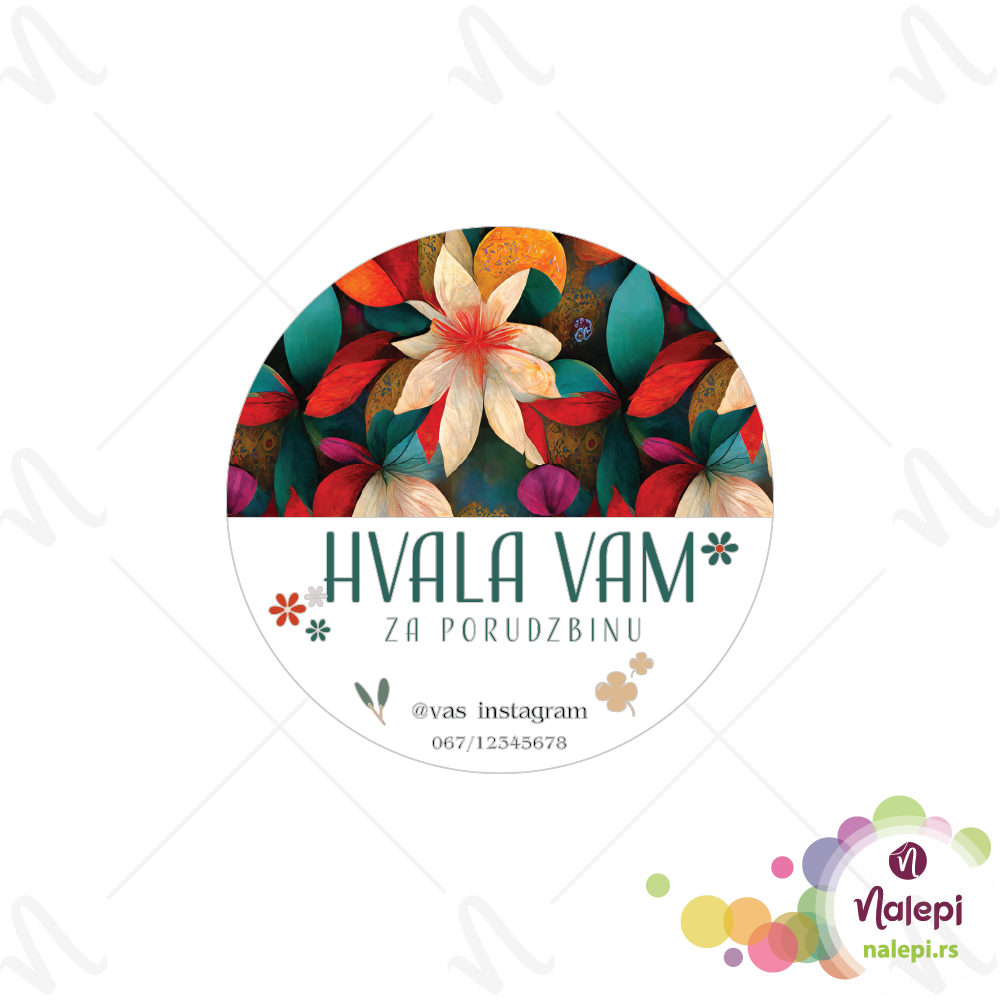 Hvala 2 a-01 Nalepnica Hvala 2 - Slika 1