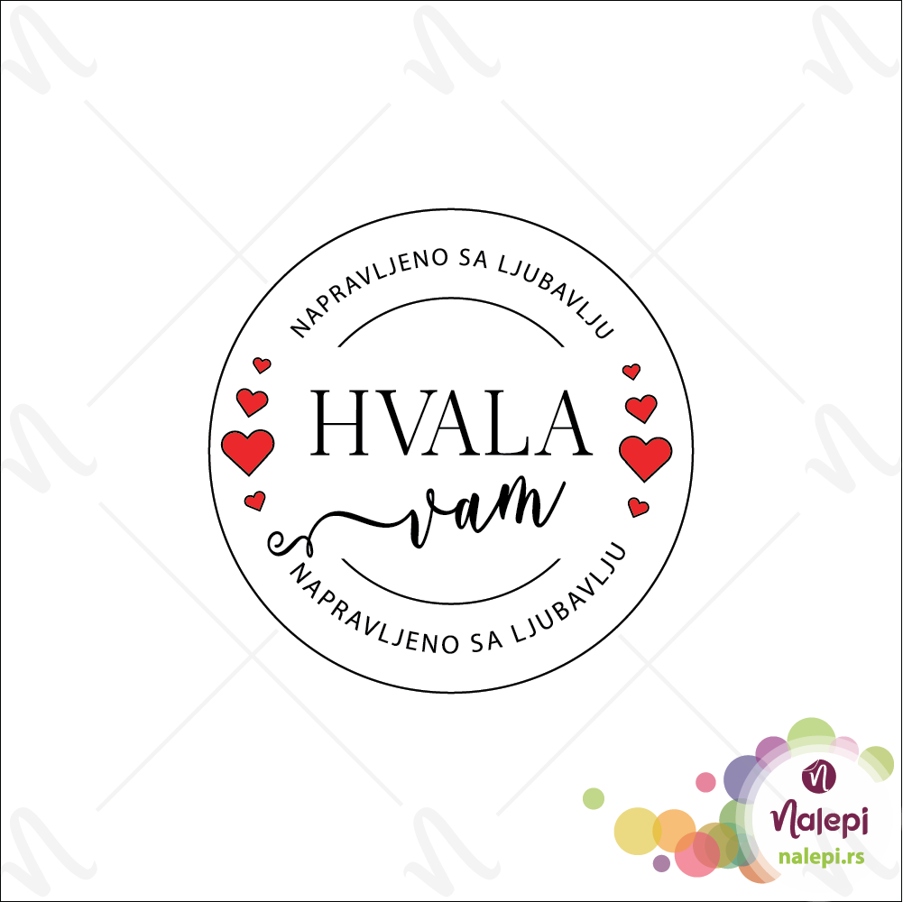 Hvala 3a-01 Nalepnica Hvala 3 - Slika 1